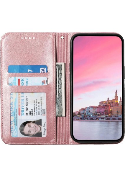IPhone 16 Için Flip Case Eşkenar Dörtgen Şekli Cüzdan Standı El Kayışı Günlük Kullanım (Yurt Dışından) indirimleri