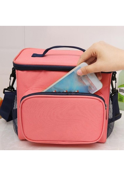 Taşınabilir Termal Soğutucu Çanta Piknik Gıda Içecek Içecek Taze Tutma Organizatör Yalıtımlı Öğle Yemeği Kutusu Fermuar Tote Aksesuarları Kılıf | Öğle Yemeği Çantalar (Yurt Dışından) fiyatları