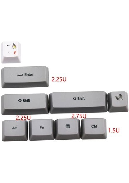 Rus Karakter Boyası Subbed Pbt Oem Keycap Set Mekanik Klavye Klavye Keycap GH60 RK61 / ALT61 / Annie / Poker GK61 GK64 DZ60 | Klavye (Yurt Dışından)