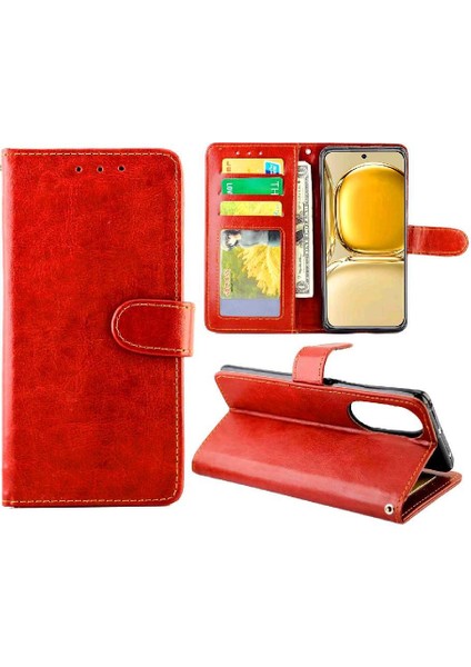 Huawei P50 Kickstand Manyetik Kapatma Darbeye Dayanıklı Kart Pu Için Flip Case (Yurt Dışından) fırsatları