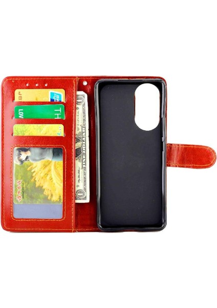 Huawei P50 Kickstand Manyetik Kapatma Darbeye Dayanıklı Kart Pu Için Flip Case (Yurt Dışından) indirimleri