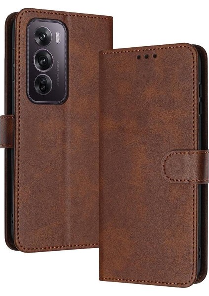 Kart Yuvası ile Oppo Oppo 12 Pro 5g Pu Deri Kickstand Için Flip Case (Yurt Dışından)