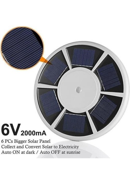 Güneş Bayrak Direği Işık Parlak 26 LED Güneş Enerjili Su Geçirmez Montaj Üstü Downlight Güçlü 5. Nesil Işık (Yurt Dışından)