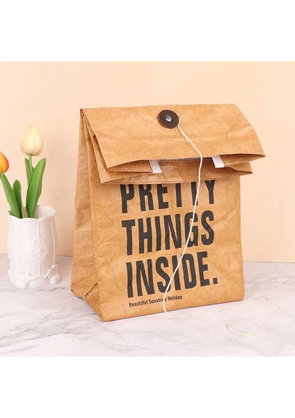 1 Adet Dayanıklı Yalıtımlı Termal Kağıt Torbası Snack Soğutucu Piknik Konteyner Kahverengi Kağıt Öğle Yemeği Çantası Kullanımlık Kutu Çuval | Öğle Yemeği Çantalar (Yurt Dışından) modelleri