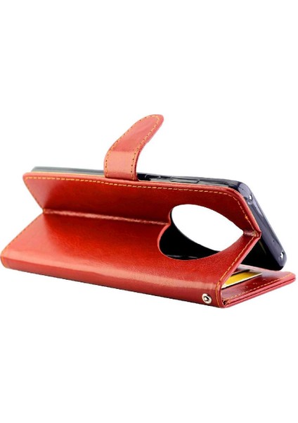 Huawei Mate 50 Pro Için Flip Case Manyetik Kapatma Pu Deri Kickstand (Yurt Dışından)
