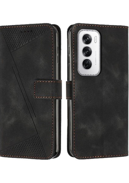 Oppo Oppo 12 5g Kart Ekleme Kickstand Pu Deri Cüzdan Için Flip Case (Yurt Dışından)