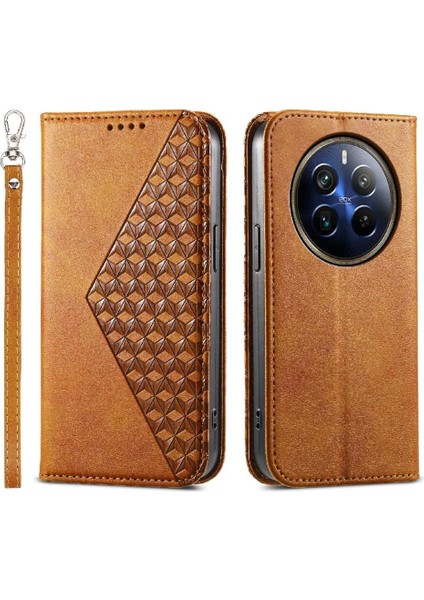 Realme 12 Pro Artı 5g Için Flip Case Standı Günlük Kullanım Cüzdan El Kayışı (Yurt Dışından)