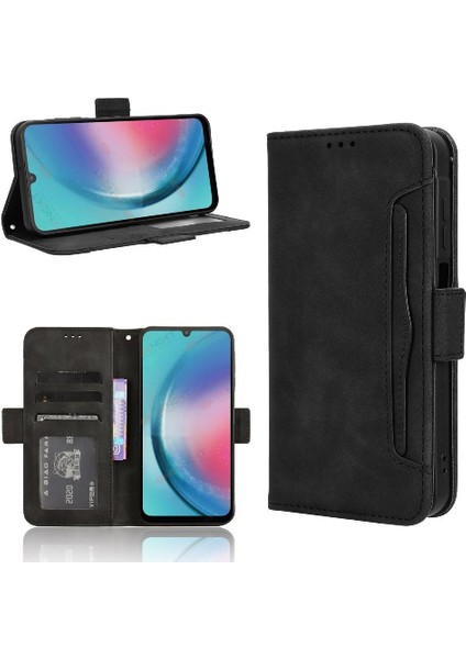 Samsung Galaxy C55 5g Deri Cüzdan Kapak Manyetik Kapatma Kartı (Yurt Dışından)