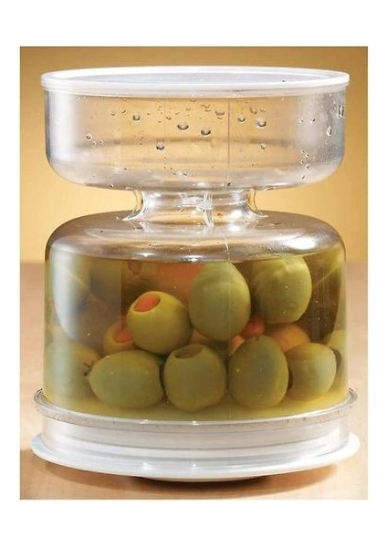Kuru ve Islak Ayırma Turşu Kavanoz Kum Saati Turşu Kavanoz Suyu Ayırma Gıda Ayırma Su Filtresi Kabı, 12*12*14CM Jiujiuso (Yurt Dışından) modelleri