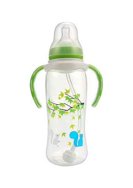 270ML Bebek Için Besleme Şişesi Pp Çift Renkli Saplı Besleme Şişesi (Yurt Dışından)