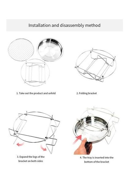 Mini Barbekü Izgara Katlanır Paslanmaz Çelik Barbekü Izgara Taşınabilir Barbekü Izgara Kore Açık Izgara Aile Piknik Kamp | Kamp Tencere (Yurt Dışından) fiyatları