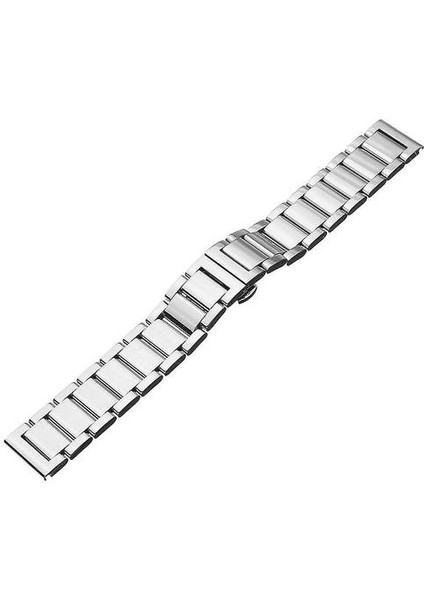 20 / 24MM 304 Paslanmaz Çelik Bilezik Watch Band Askı Çift Toka Katı Bağlantı (Yurt Dışından)