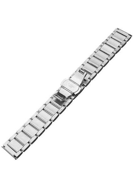 20 / 24MM 304 Paslanmaz Çelik Bilezik Watch Band Askı Çift Toka Katı Bağlantı (Yurt Dışından)