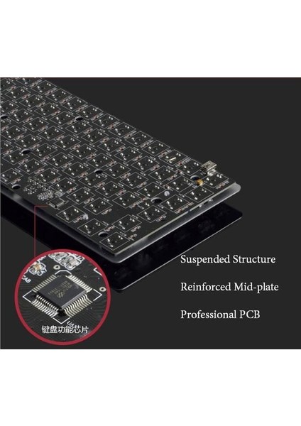 Qwert Mekanik Oyun Klavye 18 Modu Rgb Arkadan Aydınlatmalı USB Kablolu 82 Tuşlar Mavi / Siyah Eksen Gamer Dizüstü Bilgisayar Için Profesyonel Klavye | Klavyeler (White3) (Yurt Dışından)