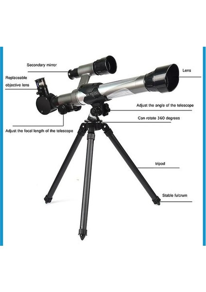 Çocuklar Için Çocuk Teleskopu 20X 30X40X Astronomik Refrakting Teleskop Çocuklar Için Yeni Başlayanlar (Yurt Dışından)