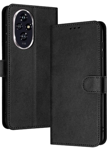 Toka Saf Renk Kickstand ile Onur 200 5g Pu Deri Için Flip Case (Yurt Dışından)