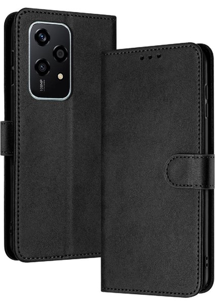 Kart ile Toka Pu Deri Kickstand ile Onur 200 Lite Için Flip Case (Yurt Dışından)