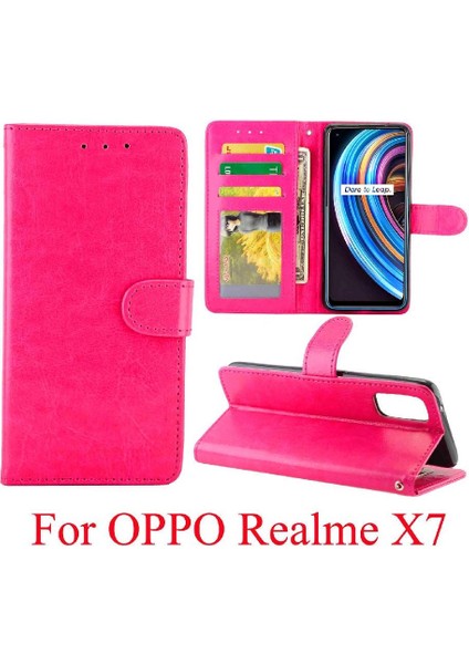 Realme X7 Manyetik Kapatma Pu Deri Darbeye Kickstand Için Flip Case (Yurt Dışından) fiyatları