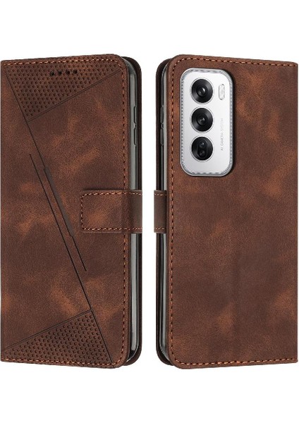 Oppo Oppo 12 5g Kart Ekleme Kickstand Pu Deri Cüzdan Için Flip Case (Yurt Dışından)