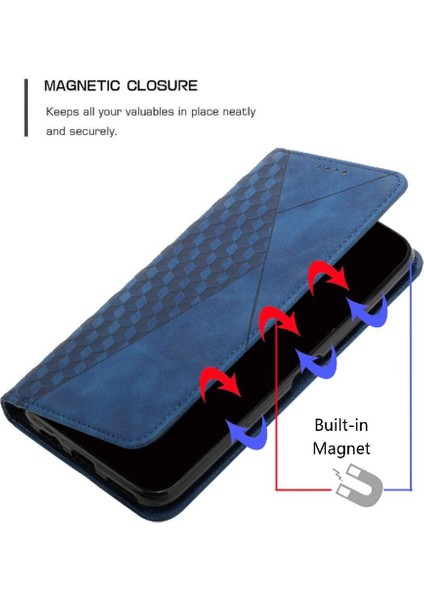 Realme C63 Pu Deri Kart Ekleme Kickstand Cüzdan Için Flip Case (Yurt Dışından)