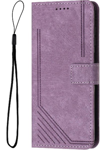 Oppo Oppo 12 5g Cüzdan Kickstand Kart Ekleme Pu Deri Için Flip Case (Yurt Dışından)