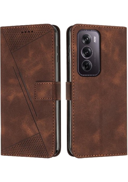 Oppo Oppo 12 Pro 5g Için Flip Case Cüzdan Kart Ekleme Pu Deri (Yurt Dışından)