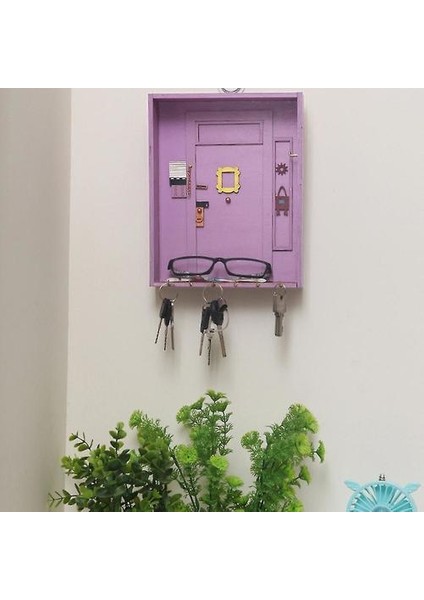 Arkadaşlar Anahtar Tutucu Askı Ev Apartman Kapısı Jiujiuso (Yurt Dışından)
