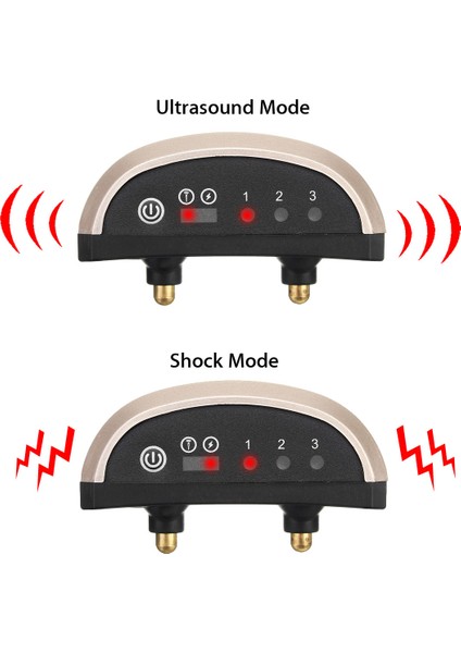 Köpek Eğitimi Anti Bark Köpek Yaka Elektrik Yaka Köpek Şarj Edilebilir Su Geçirmez Şok Bark Kontrol Yaka Anti Bark Cihazı | Eğitim Tasmaları (Yurt Dışından)