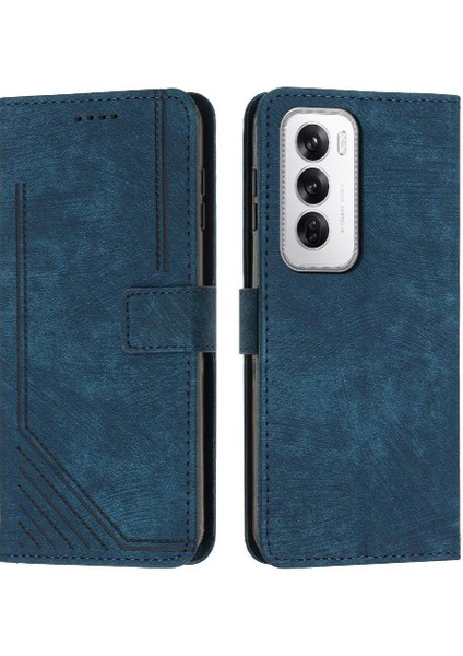 Oppo Oppo 12 5g Cüzdan Kickstand Kart Ekleme Pu Deri Için Flip Case (Yurt Dışından)