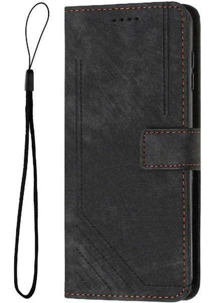 Onur 200 Pro Pu Deri Cüzdan Kickstand Kart Ekleme Için Flip Case (Yurt Dışından)