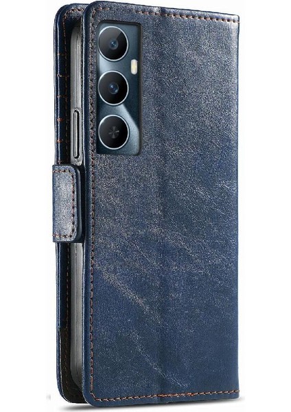 Realme C65 Çok Renkli Ekleme Iş Cüzdan Çoklu Kart Için Flip Case (Yurt Dışından) fırsatları