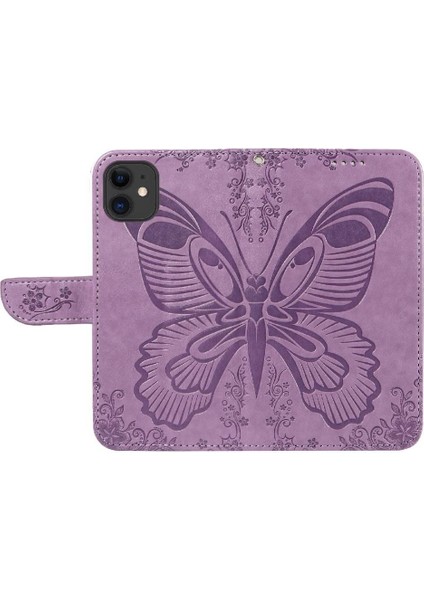 Kredi Kartı Yuvası ile IPhone 12 Mini Yüksek Kaliteli Deri Için Flip Case (Yurt Dışından)