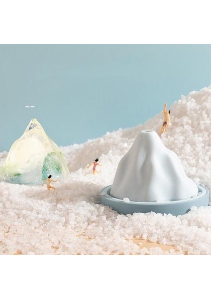 Snow Mountain Gıda Silikon Kalıp Diy Yaratıcı Mini Buz Küp Tepsisi (+ Hediye Hunisi) Dondurma Makinesi (Yurt Dışından)