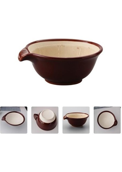 Pratik Seramik Taşınabilir Yaratıcı Kase Harç Suribachi Ev Süs Için Sofra Dekorasyon Kase Sofra Takımı | Kaseler (Yurt Dışından) fırsatları