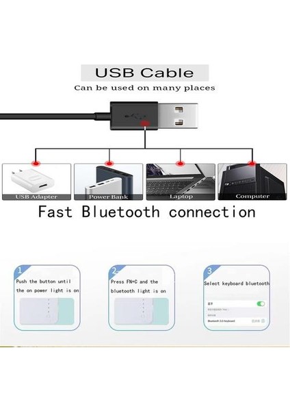 Qwert 10 Inç iPad Tablet Cep Telefonu Evrensel Touchpad Bluetooth Klavye Kablosuz Taşınabilir Ultra Ince Bluetooth Mini Klavye | Klavyeler (Yeşil) (Yurt Dışından)