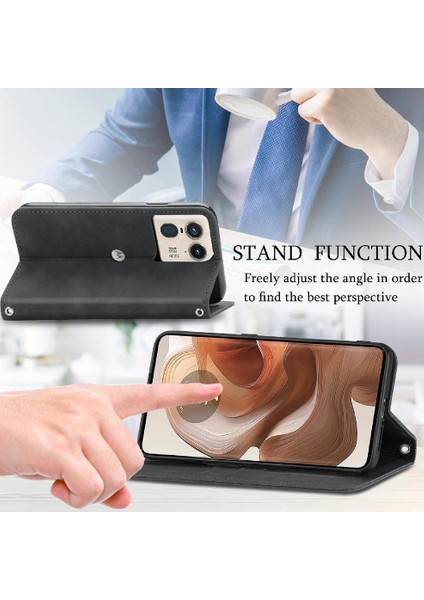 Motorola Kenar 50 Ultra Cüzdan Flip Kapak Için Flip Case Basit Iş (Yurt Dışından) indirimleri