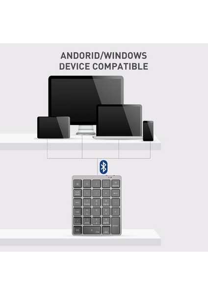 Bluetooth Sayısal Tuş Takımı Kablosuz Taşınabilir Klavye Alüminyum Alaşım Kapak Için iPad Android Windows Telefon MacBook Tablet | Klavyeler (Yurt Dışından)