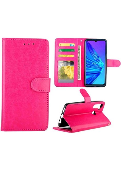 Realme 5 Darbeye Dayanıklı Manyetik Kapatma Kart Tutucu Pu Deri Için Flip Case (Yurt Dışından) fiyatları