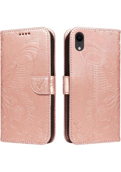IPhone Xr Yüksek Kaliteli Deri Kredi Kartı Yuvası El ile Flip Case (Yurt Dışından) fırsatları