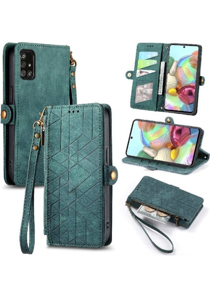 Samsung Galaxy A71 4g Için Flip Case Basit Iş Kapak Darbeye (Yurt Dışından)