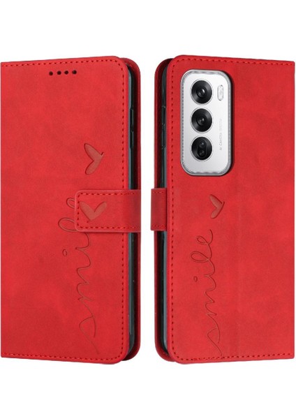 Oppo Oppo 12 5g Için Flip Case Kickstand Aşk Cüzdan Pu Deri Yan Kart (Yurt Dışından)