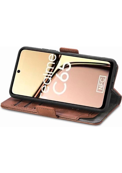 Realme C65 Çok Renkli Ekleme Iş Cüzdan Çoklu Kart Için Flip Case (Yurt Dışından) fiyatları
