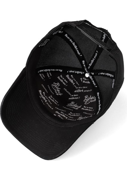 V1 Trucker See You Later Never- 2 Kod Logolu Unisex Siyah Şapka (Cap)