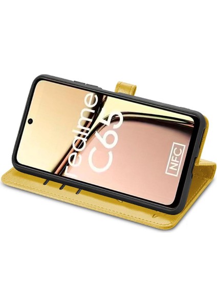 Realme C65 Için Flip Case Kısa Kayış Kapak Kapak Karikatür Hayvanlar Deri (Yurt Dışından) fiyatları