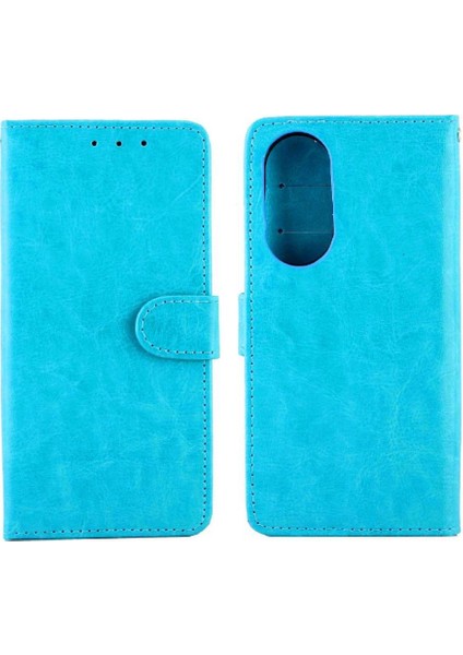 Huawei P50 Kickstand Manyetik Kapatma Darbeye Dayanıklı Kart Pu Için Flip Case (Yurt Dışından)