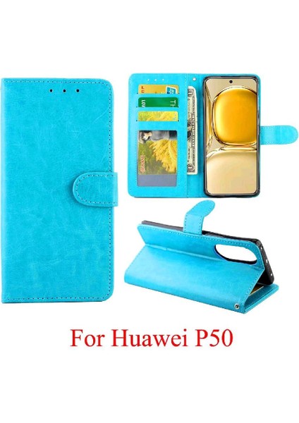 Huawei P50 Kickstand Manyetik Kapatma Darbeye Dayanıklı Kart Pu Için Flip Case (Yurt Dışından) fırsatları