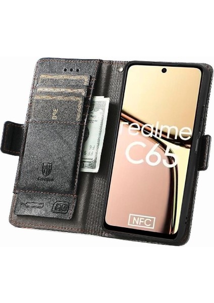 Realme C65 Çok Renkli Ekleme Iş Cüzdan Çoklu Kart Için Flip Case (Yurt Dışından) indirimleri