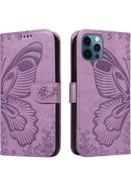 Kredi Kartı Yuvası Ayrılabilir El Kayışı ile IPhone 13 Pro Için Flip Case (Yurt Dışından)