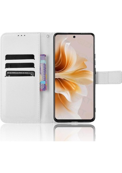 Oppo A3 Pro 5g Kickstand Kart Tutucu Manyetik Cüzdan Kapak Için Kılıf (Yurt Dışından)