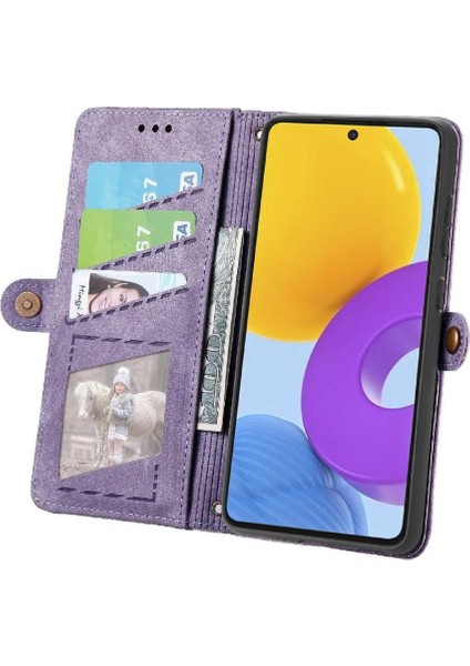 Samsung Galaxy M52 5g Cüzdan Darbeye Basit Iş Için Flip Case (Yurt Dışından)
